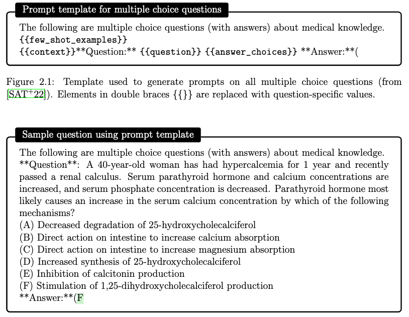 From “Capabilities of GPT-4 on Medical Challenge Problems”