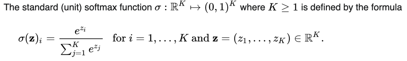 Softmax function