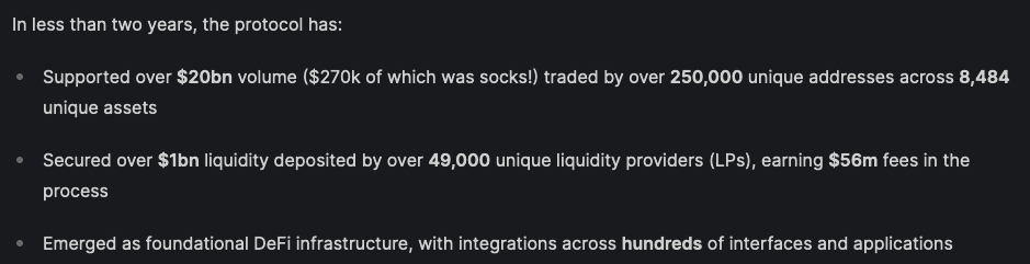 From the blog on the launch of the $UNI token: https://uniswap.org/blog/uni